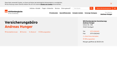 wuerttembergische.de/andreas.hunger - Versicherungsmakler Stuttgart