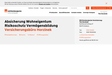 wuerttembergische.de/tim.horzinek - Versicherungsmakler Koblenz