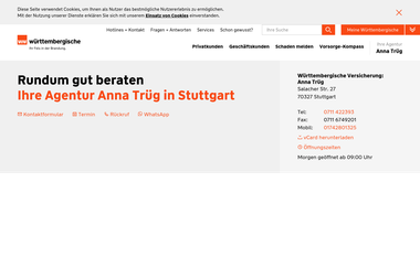 wuerttembergische.de/versicherungen/anna.trueg - Versicherungsmakler Stuttgart