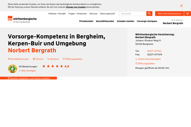 wuerttembergische.de/versicherungen/norbert.bergrath - Finanzdienstleister Bergheim