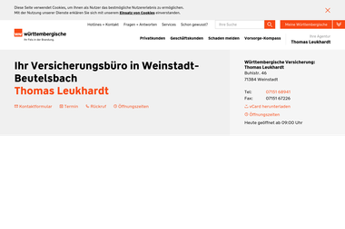 wuerttembergische.de/versicherungen/thomas.leukhardt - Versicherungsmakler Weinstadt