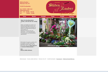 xn--bltenzauber-rhe-ltb4g.de - Blumengeschäft Eschweiler