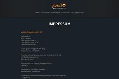 yamilo.de/impressum.php - Web Designer Elmshorn