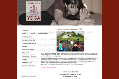 yogaashtanga.de - Yoga Studio Neuruppin