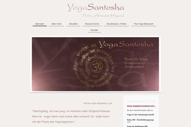 yogasantosha.eu - Yoga Studio Konstanz