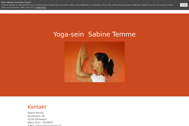 yoga-sein.de/kontakt - Yoga Studio Dormagen