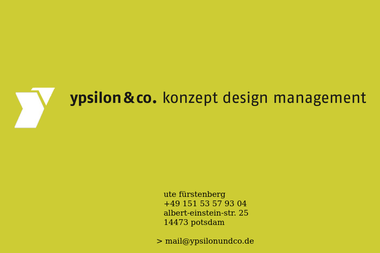 ypsilonundco.de - Grafikdesigner Potsdam