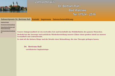 zahnarztpraxis-rall.de - Dermatologie Bad Waldsee