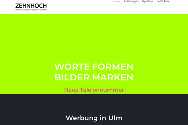 zehnhoch.de - Werbeagentur Ulm