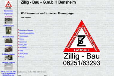 zillig-bau.de - Straßenbauunternehmen Bensheim