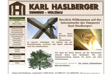 zimmerei-haslberger.de - Zimmerei Dorfen