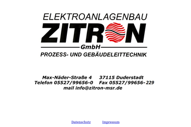 zitron-msr.de - Elektriker Duderstadt