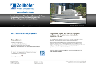 zollhoefer-pflasterbau.de - Straßenbauunternehmen Herzogenaurach