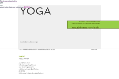 yogalebensenergie.wixsite.com/yoganicole - Yoga Studio Korschenbroich