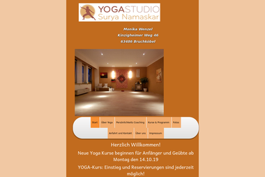 yogastudio-monikawenzel.de - Yoga Studio Bruchköbel