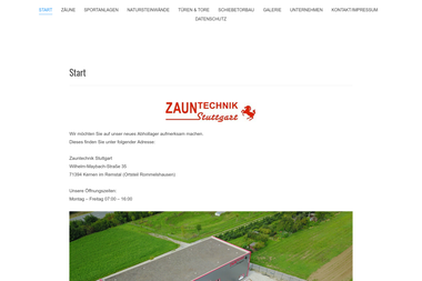 zauntechnik-stuttgart.de - Zaunhersteller Stuttgart
