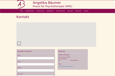 angelika-baeumer.de/kontakt - Psychotherapeut Wegberg