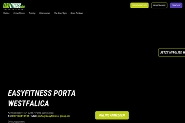 easyfitness.club/studio/porta-westfalica - Personal Trainer Porta Westfalica