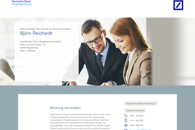 finanzberater.deutsche-bank.de/bjoern.reichardt.html - Finanzdienstleister Magdeburg