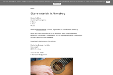 gitarrenunterricht-ahrensburg.de - Musikschule Ahrensburg