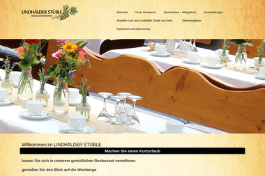 lindhaelder-stueble.de - Catering Services Weinstadt