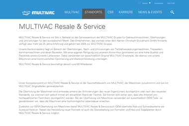 multivac-group.com/de/standorte/multivac-produktionsstandorte/multivac-resale-service - Verpacker Nettetal