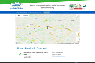 partner.wintec-autoglas.de/wintec-autoglas-lackier-und-karosserie-zentrum-resing-ek/standorte - Autowerkstatt Coesfeld