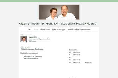 ralf-petereit.jimdo.com/%C3%A4rzte/regina-mick - Dermatologie Nidderau