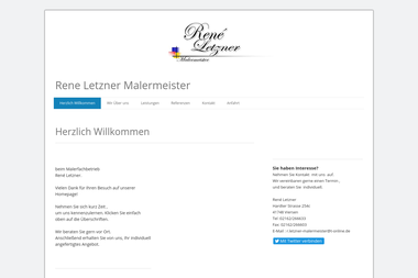 rene-letzner-malermeister.jimdo.com - Malerbetrieb Viersen