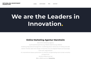 return-on-investment-marketing.weebly.com - Marketing Manager Mannheim