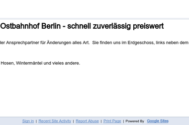 sites.google.com/site/aenderungsschneiderberlin - Näharbeiten Berlin