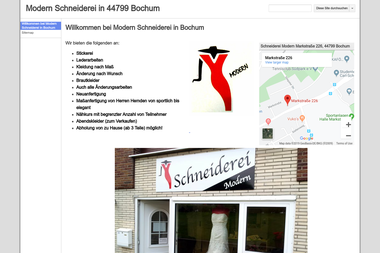 sites.google.com/site/modernschneiderei - Schneiderei Bochum