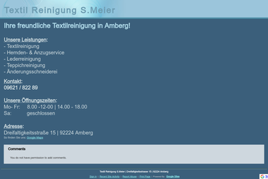 sites.google.com/site/reinigungsmeier - Schneiderei Amberg