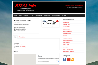 57368.info/adressen/baecker-luig-gmbh-co-kg - Autowerkstatt Lennestadt