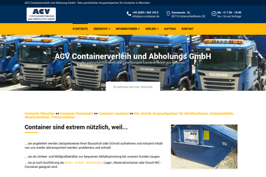 acv-container.de - Containerverleih Unterschleissheim