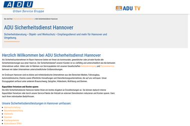 adu-urban.de/sicherheitsdienst/adu-sicherheitsdienst-hannover - Sicherheitsfirma Hannover