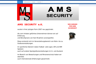 ams-security.de - Sicherheitsfirma Oer-Erkenschwick