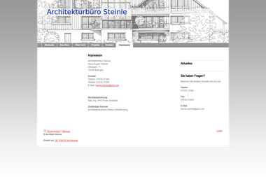 architekt-steinle.de/impressum - Architektur Balingen