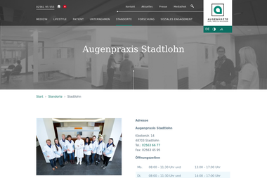 augenklinik.de/klinikenpraxen/standorte/augenpraxis-stadtlohn.html - Dermatologie Stadtlohn