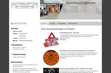 autohaus-lepthien.de - Autowerkstatt Preetz