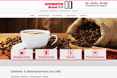 automaten-arend-cash.de - Kaffeemaschine Hameln