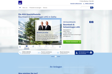 axa-betreuer.de/agentur_baumbach-schweinhagen-gotha - Finanzdienstleister Eisenach