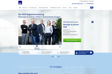 axa-betreuer.de/boesinger_groener - Finanzdienstleister Schramberg