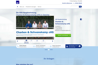 axa-betreuer.de/charbon-schwanekamp - Finanzdienstleister Gescher
