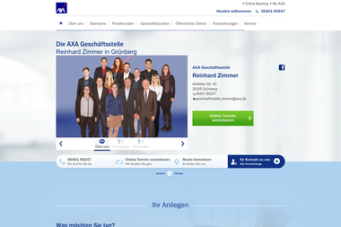 axa-betreuer.de/geschaeftsstelle_zimmer - Versicherungsmakler Grünberg
