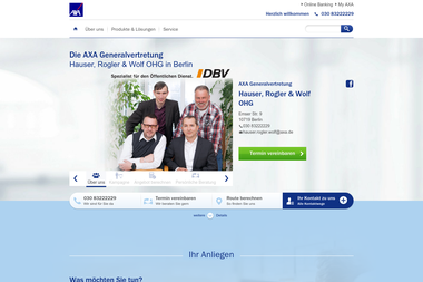 axa-betreuer.de/hauser_rogler_wolf - Versicherungsmakler Eberswalde