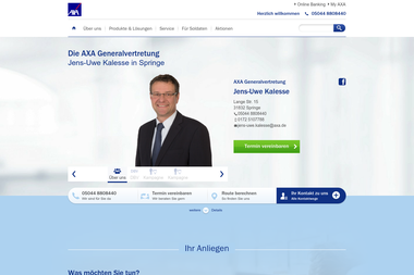 axa-betreuer.de/jens-uwe_kalesse - Finanzdienstleister Springe