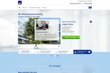axa-betreuer.de/JUERGEN_GRUNE - Versicherungsmakler Kronach