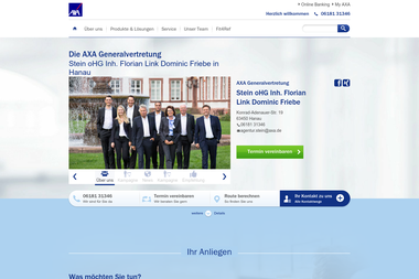 axa-stein.de - Versicherungsmakler Hanau