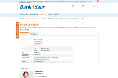 bank1saar.de/wir-fuer-sie/filialen-ansprechpartner/filialen/uebersicht-filialen/9033.html - Finanzdienstleister Völklingen